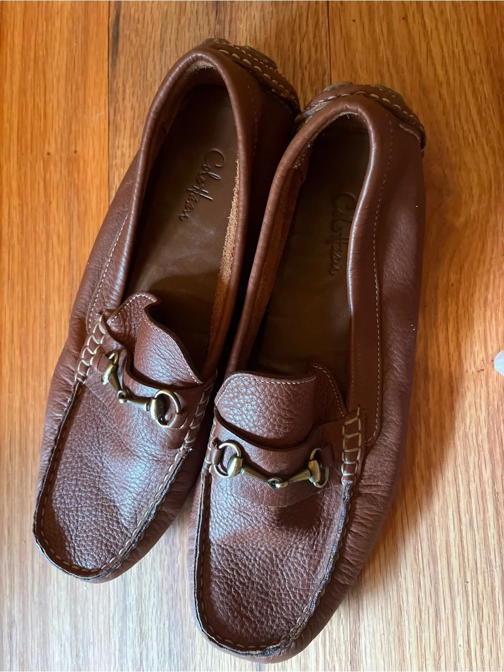 Cole Haan Brown Leather Bit Loafers